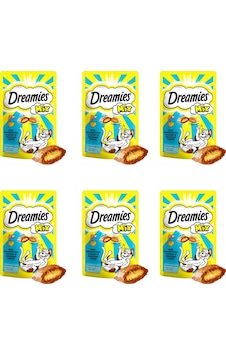 Dreamies Mix Somon Balıklı ve Peynirli Kedi Ödülü 6 x 60 G Dreamies Mix Somon Balıklı ve Peynirli Kedi Ödülü 6 x 60 G