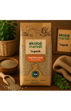 Organik Glutensiz Yeşil Mercimek 750 Gr.