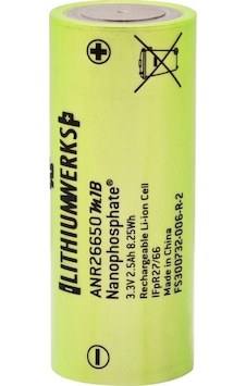 Lithium Werks  ANR26650M1B 26650 3.3 V LiFePO4 Pil