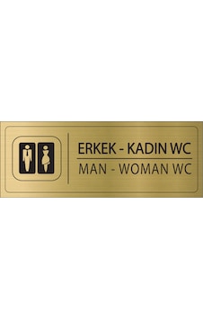 Mayeka Erkek Kadın Wc İsimlik Altın Metal Kapı İsimliği Levhası Yönlendirme Tabelası Mayeka Erkek Kadın Wc İsimlik Altın Metal Kapı İsimliği Levhası Yönlendirme Tabelası