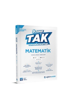 Eğitim Vadisi 2025 9. Sınıf Matematik Tak Tam Anlatım Kitabı