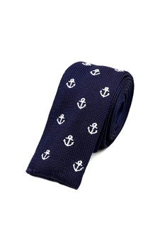 Omark Cotton Örme Kravat No2454 Lacivert Omark Cotton Örme Kravat No2454 Lacivert
