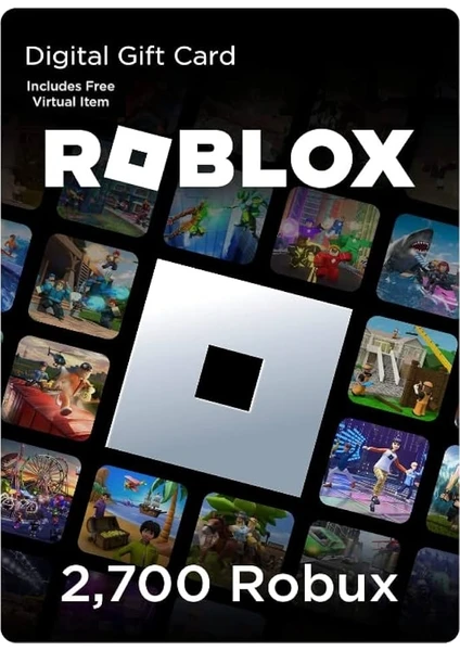 Roblox Gift Card - 2700 Robux Eur Eksiksik Tam Yüklenir Roblox Gift Card - 2700 Robux Eur Eksiksik Tam Yüklenir