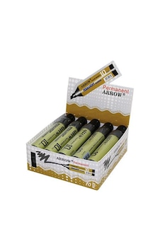 Arrow Permanent Marker Koli Kalemi 10mm Siyah Lux - 10'li Paket Diğer