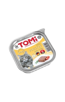 Tomi - 166 - Kedi Kümes Hayvanı Ve Ciğerli Alüminyum Yaş Mama - Spt-gld - 100gr Pate Tomi - 166 - Kedi Kümes Hayvanı Ve Ciğerli Alüminyum Yaş Mama - Spt-gld - 100gr Pate