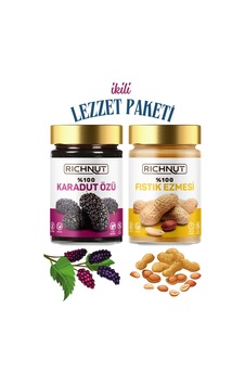 Taneli Karadut Özü Ve Saf Fıstık Ezmesi Paketi Diğer Taneli Karadut Özü Ve Saf Fıstık Ezmesi Paketi Diğer