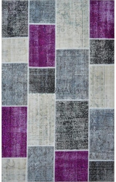 Hoom Rugs Kırkyama 101 Purple Multy El Dokuma Kilim