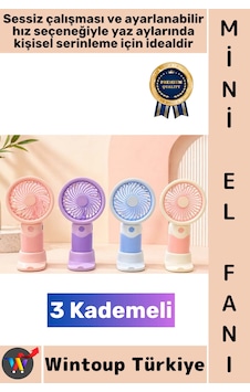 Vantilatör Seyahat Tipi Kompakt Gündelik Taşınabilir Hafif Sessiz Çalışma Ev Ofis Yaz Serinleme Şık Vantilatör Seyahat Tipi Kompakt Gündelik Taşınabilir Hafif Sessiz Çalışma Ev Ofis Yaz Serinleme Şık