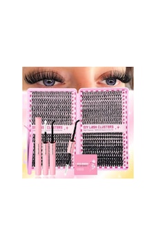 Takma Kirpik Seti, 800 Adet Demet Kirpik, Yapıştırıcı, Sabitleyici, Remover, Cımbız, 30-40-60-80 D