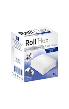 Roll Flex Steril Gaz Kompres 7.5 X 7.5 CM 25 Adet
