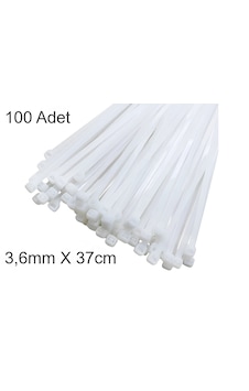 Beyaz Plastik Cırt Kelepçe 3.6x37cm Kablo Bağı Elektrik Kablosu 1 Beyaz Plastik Cırt Kelepçe 3.6x37cm Kablo Bağı Elektrik Kablosu 1