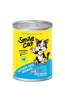 Smile 400 Gr Konserve Kedi Maması Ton Balıklı 12'li Smile 400 Gr Konserve Kedi Maması Ton Balıklı 12'li