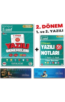 Tonguç Akademi 5. Sınıf 2. Dönem Yazılı Notları - 2. Dönem Yazılı Denemeleri Set - Süper İkili 2 Kitap Tonguç Akademi 5. Sınıf 2. Dönem Yazılı Notları - 2. Dönem Yazılı Denemeleri Set - Süper İkili 2 Kitap