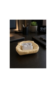 Dekoratif Airpods Kulaklık Standı Bej