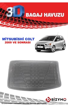 Mitsubishi Colt 2009 ve Sonrası 3D Bagaj Havuzu Bizymo