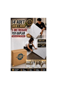 14 Adet 60x60cm Kırık Beyaz Mermer Desen Floor Pvc-lvt Yapışkanlı Yer Kaplama Parkesi Kauçuklu 6216 14 Adet 60x60cm Kırık Beyaz Mermer Desen Floor Pvc-lvt Yapışkanlı Yer Kaplama Parkesi Kauçuklu 6216