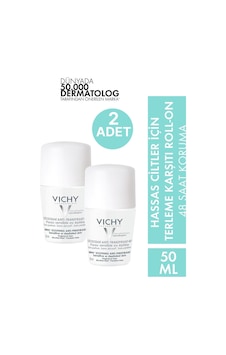Vichy Hassas ve Epilasyon Yapılmış Ciltler İçin Roll-On Deodorant 2 x 50 ML Vichy Hassas ve Epilasyon Yapılmış Ciltler İçin Roll-On Deodorant 2 x 50 ML