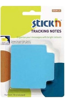 Stickn Yapışkanlı Kağıt 70x70mm İşaret Bantı Neon Mavi 21479 Stickn Yapışkanlı Kağıt 70x70mm İşaret Bantı Neon Mavi 21479