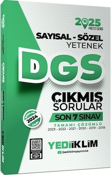 Yediiklim Yayınları 2025 Dgs Sayısal Sözel Yetenek Tamamı Çözümlü Son 7 Sınav Çıkmış Sorular Yediiklim Yayınları 2025 Dgs Sayısal Sözel Yetenek Tamamı Çözümlü Son 7 Sınav Çıkmış Sorular