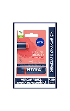 NIVEA Renkli Nemlendirici Dudak Bakım Kremi Coral SPF30 4.8 G