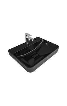 Kale Zero 2.0 60x45 Cm Siyah Dikdörtgen Tezgah Üzeri Lavabo Kale Zero 2.0 60x45 Cm Siyah Dikdörtgen Tezgah Üzeri Lavabo