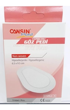 Cansın Plast Yetişkin Steril Göz Pedi 5'li 532 Cansın Plast Yetişkin Steril Göz Pedi 5'li 532