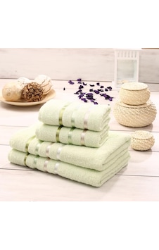 Bale 4 Lü Pamuklu Havlu Seti Geniş Renk Seçenekleri 70x140 Açık Yeşil Bale 4 Lü Pamuklu Havlu Seti Geniş Renk Seçenekleri 70x140 Açık Yeşil