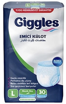 Giggles Emici Külot Hasta Bezi L 30'lu Giggles Emici Külot Hasta Bezi L 30'lu