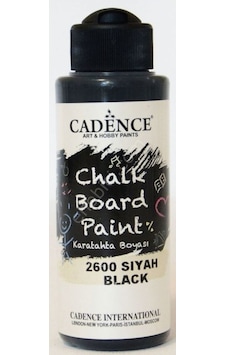 Cadence Kara Tahta Boyası - 2600 Siyah 120Ml Cadence Kara Tahta Boyası - 2600 Siyah 120Ml
