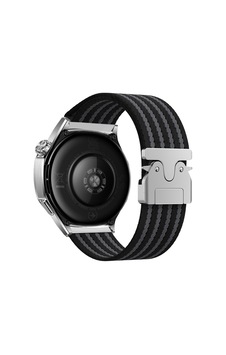Huawei Honor Magic 2 46mm Uyumlu Zore Krd-133 22mm Naylon Kumaş Hasır Örgülü Kordon Siyah
