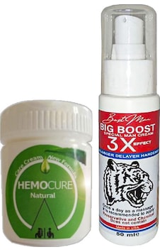 Hemocure Özel Karışım Hemeroid Kremi 50 ML + Erkeklere Özel 3x Krem Hemocure Özel Karışım Hemeroid Kremi 50 ML + Erkeklere Özel 3x Krem