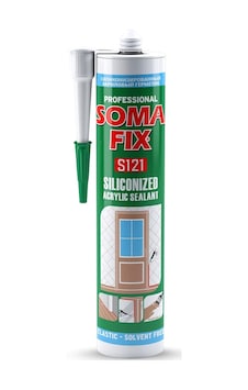Akrilik Silikonize Mastik Antrasit Gri 310ml - S128 Çok Renkli