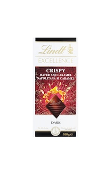 Lindt Excellence Crispy Wafer And Caramel Dark Chocolate 100g Lindt Excellence Crispy Wafer And Caramel Dark Chocolate 100g