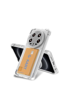 Xiaomi Mi 14 Ultra Kılıf Airbag Tasarımlı Şeffaf Kartlıklı Şık Tasarımlı Kapak G-kart Xiaomi Mi 14 Ultra Kılıf Airbag Tasarımlı Şeffaf Kartlıklı Şık Tasarımlı Kapak G-kart