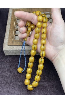 Helezon Hareli Osmanlı Benzetme Çubuk Sıkma Kehribar Tesbih 12x14 Mm Sarı Helezon Hareli Osmanlı Benzetme Çubuk Sıkma Kehribar Tesbih 12x14 Mm Sarı