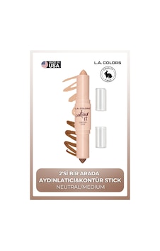 Duo Stick Contour & Glow 2'si Bir Arada Aydınlatıcı&Kontür Stick CC598 Neutral Medium Duo Stick Contour & Glow 2'si Bir Arada Aydınlatıcı&Kontür Stick CC598 Neutral Medium
