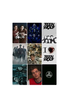 Teen Wolf Desenli Tasarım Mini 9' Lu Fotokart Seti Teen Wolf Desenli Tasarım Mini 9' Lu Fotokart Seti