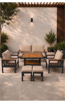 Rovena Arel Balkon Takımı Antrasit Cappuccino Bahçe Takımı 5+1 Masa 70x110 2 Li Koltuk 70x150 Tekli Koltuk 70x70 Rovena Arel Balkon Takımı Antrasit Cappuccino Bahçe Takımı 5+1 Masa 70x110 2 Li Koltuk 70x150 Tekli Koltuk 70x70