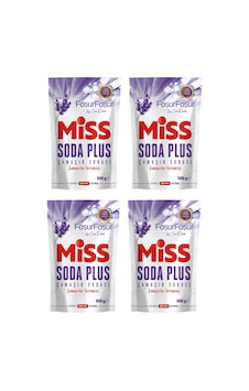 Miss Soda Plus Lavanta Kokulu Çamaşır Sodası 500 Gr 4 Lü Miss Soda Plus Lavanta Kokulu Çamaşır Sodası 500 Gr 4 Lü