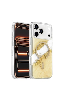 Onegif Apple İphone 17 Pro Max/18 Pro Max Lotus Simli Magsafe Kapak - Gümüş Düz Renkli Onegif Apple İphone 17 Pro Max/18 Pro Max Lotus Simli Magsafe Kapak - Gümüş Düz Renkli
