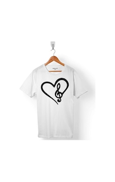 Sol Anahtarı Heart Kalp I Love You Müzik Seviyorum Erkek Tişört 001 Sol Anahtarı Heart Kalp I Love You Müzik Seviyorum Erkek Tişört 001