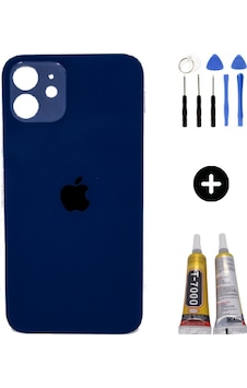 Apple Uyumlu iPhone 12 Arka Pil Batarya Kapak Mavi + Montaj Seti Apple Uyumlu iPhone 12 Arka Pil Batarya Kapak Mavi + Montaj Seti
