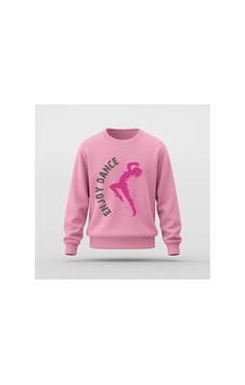 Ada Kostüm Tasarım Enjoy Dance Tasarım Baskılı Basic Sweatshirt Pembe Ada Kostüm Tasarım Enjoy Dance Tasarım Baskılı Basic Sweatshirt Pembe