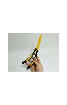 Cs2 Kelebek/butterfly Bıçak Plastik Sarı Oyuncak 3d Keskin Değil Cs2 Kelebek/butterfly Bıçak Plastik Sarı Oyuncak 3d Keskin Değil