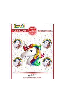 Unicorn 5'li Folyo Balon Beyaz Unicorn 5'li Folyo Balon Beyaz