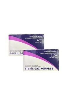 Kuteks Steril Gaz Kompres 7.5 CM x 7.5 CM 2 x 100 Adet Kuteks Steril Gaz Kompres 7.5 CM x 7.5 CM 2 x 100 Adet