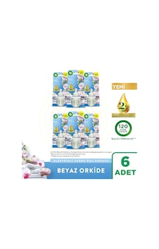 Elektrikli Oda Kokusu Yedek Şişe Beyaz Orkide 6x19 Ml