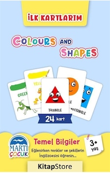 Colours and Shapes - İlk Kartlarım 3+ Yaş- Martı Yayınları
