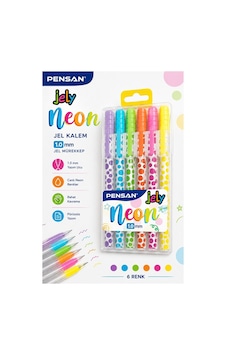 Neon Jely 6 Lı Jel Kalem 1 Paket Pensan 6 Renk 1.0 Mm Neon Tükenmez Kalem Renkli İşaretleme Yazı Kalemi Neon Jely 6 Lı Jel Kalem 1 Paket Pensan 6 Renk 1.0 Mm Neon Tükenmez Kalem Renkli İşaretleme Yazı Kalemi