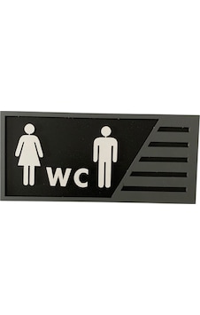 İnsan Figürlü Ahşap Wc 2'li Otel, Lokanta Vb. Lavaboları İçin Wc Yazısı İnsan Figürlü Ahşap Wc 2'li Otel, Lokanta Vb. Lavaboları İçin Wc Yazısı